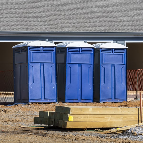 what is the cost difference between standard and deluxe portable restroom rentals in Hydeville